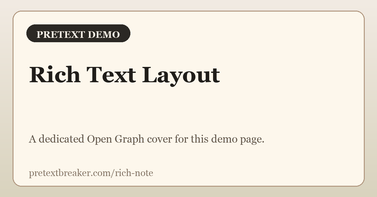 Rich Text Layout | Pretext Demo